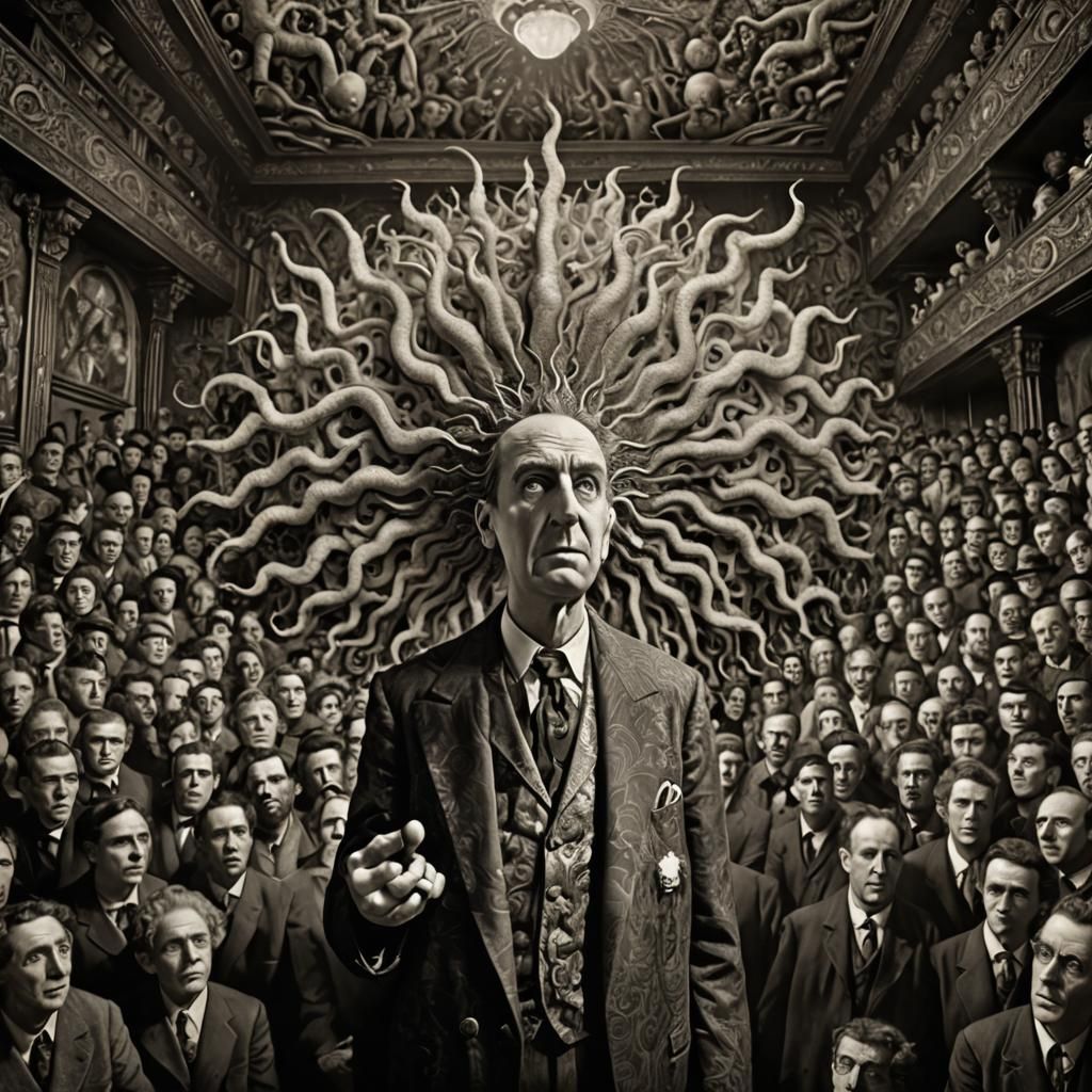 Misanthrope in Theater, Daguerreotype Style