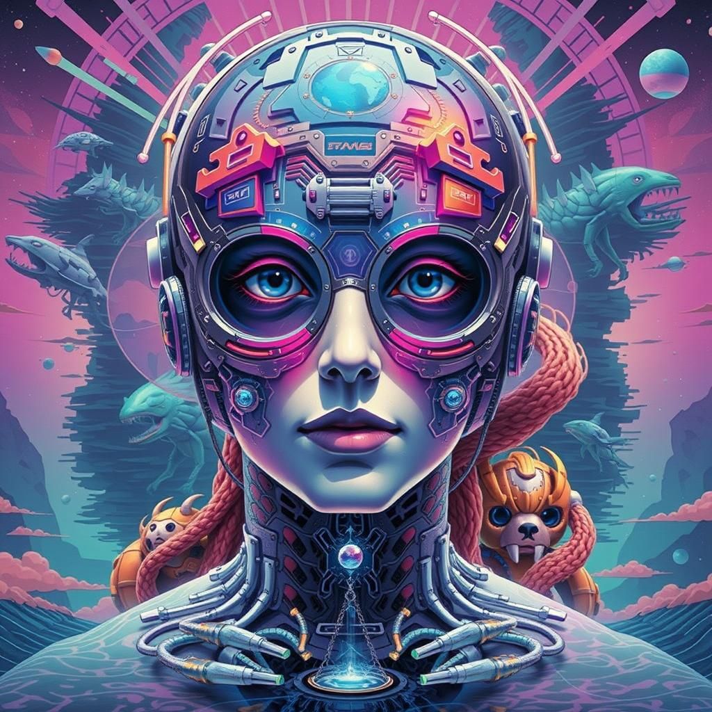 Vaporwave Quantum Hivemind: Submechanophobia Equilibrium