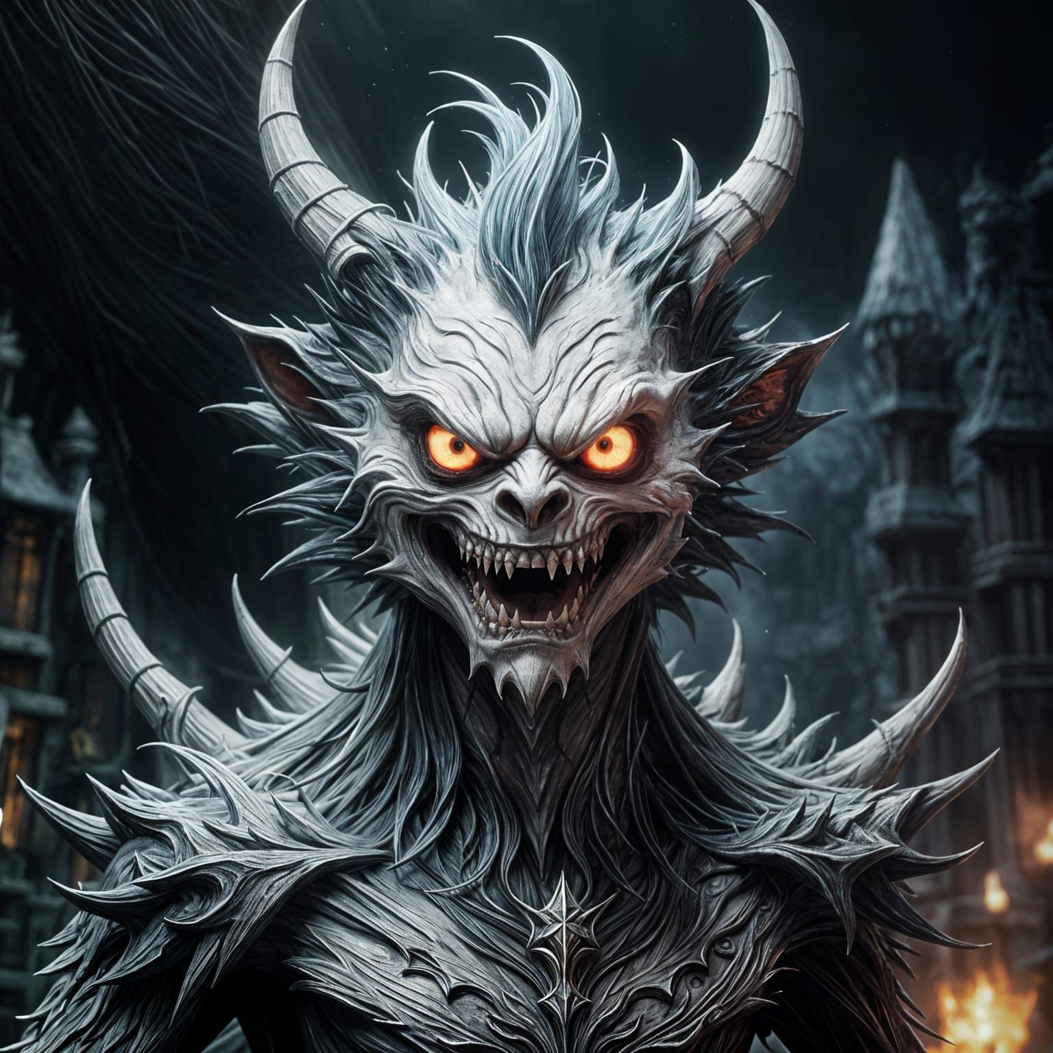 Scary Clown: Photorealistic Matte Painting