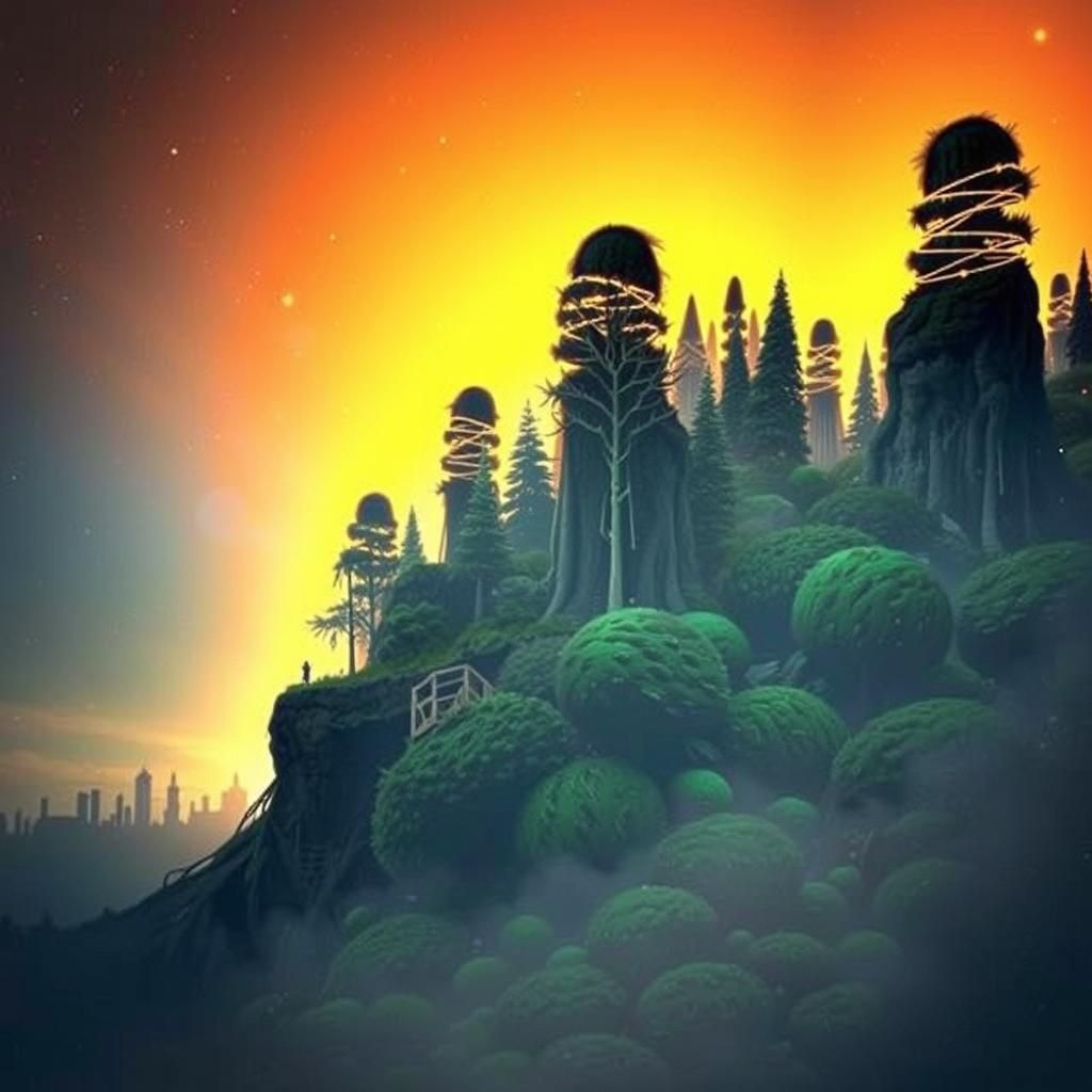 Surreal Glamour: A Psychedelic Masterpiece in 8k