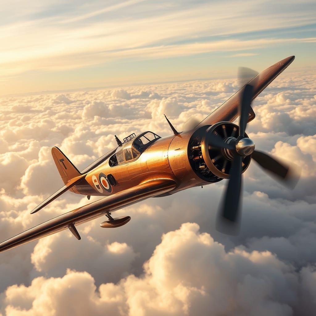 Steampunk Propeller Plane Takes Flight