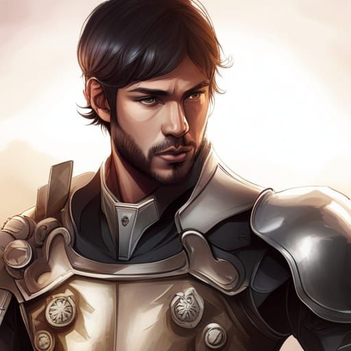 Detailed Portrait of a Roman Warrior in Digital Art