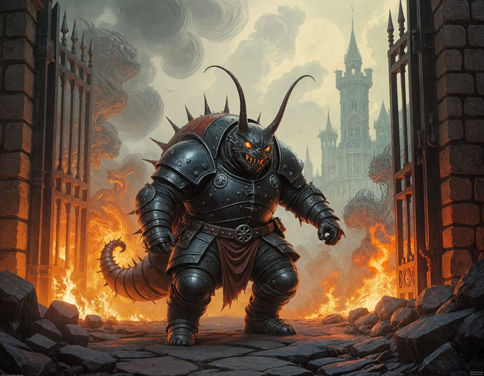 Rogue Caterpillar Sneaking Through Hell Gates