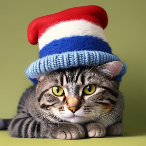 Cat Wearing a Hat