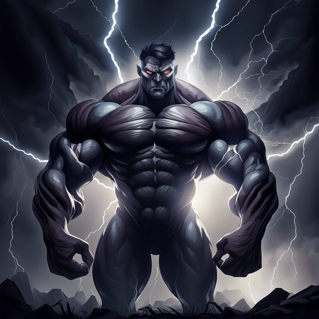 Colossal Cyclops Monster in a Biomechanical Style