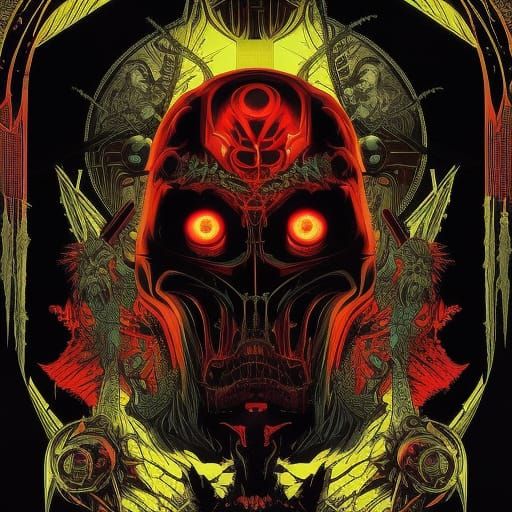 Alien Parasites in Dark Academia Style