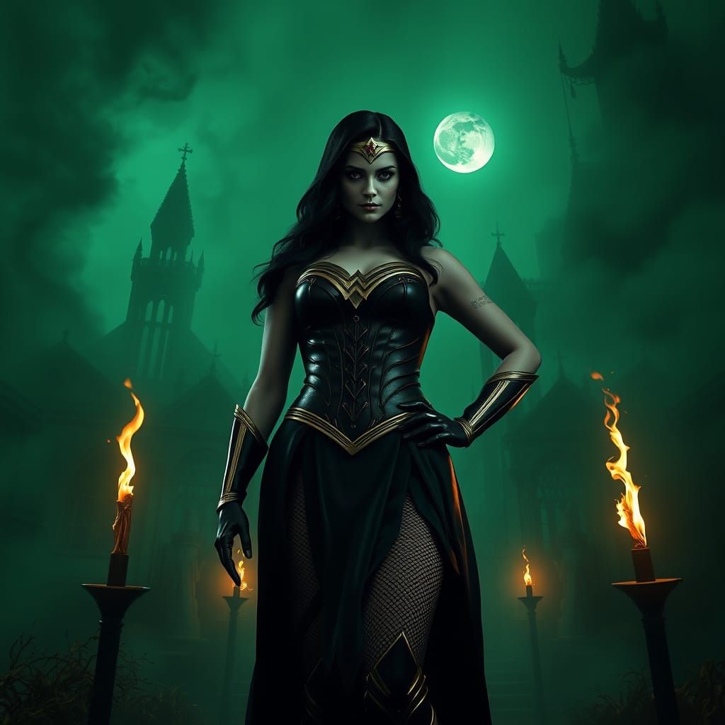 Gothic Wonder Woman Wednesday Addams Reigns Supreme
