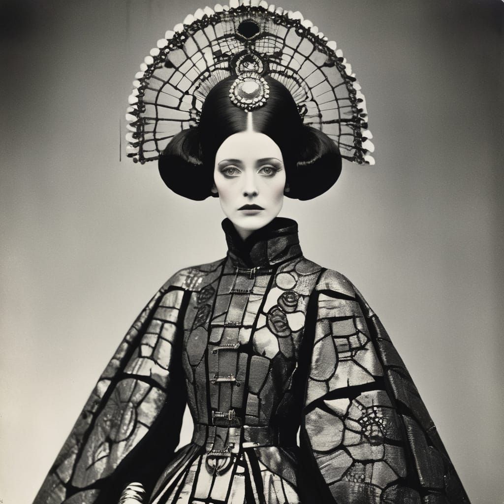 Avant Garde Fashion: Woman in Stylized Garments