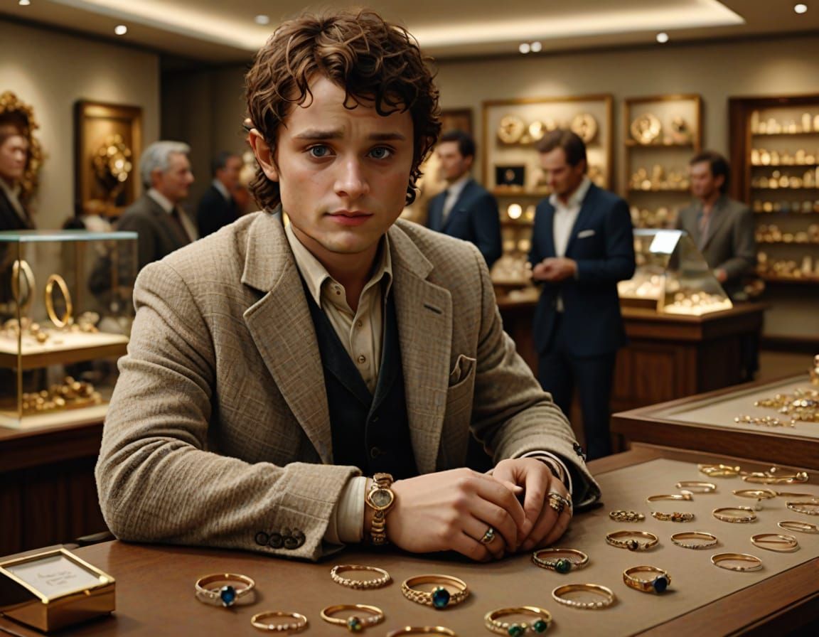 Elegant Frodo Presents Exquisite Rings in a Luxurious Jewell...