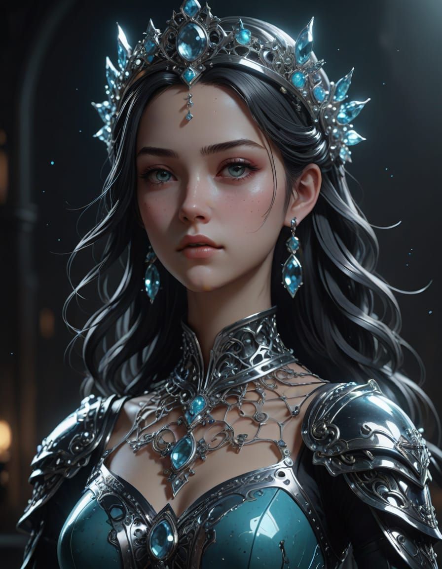 Gothic Princess Shines in Celestial Splendor