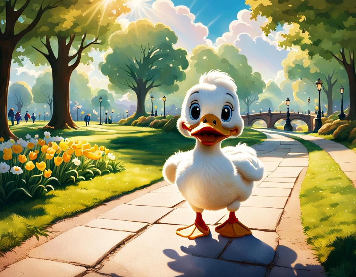 Duffy Duck's Happy Walk in the Park
