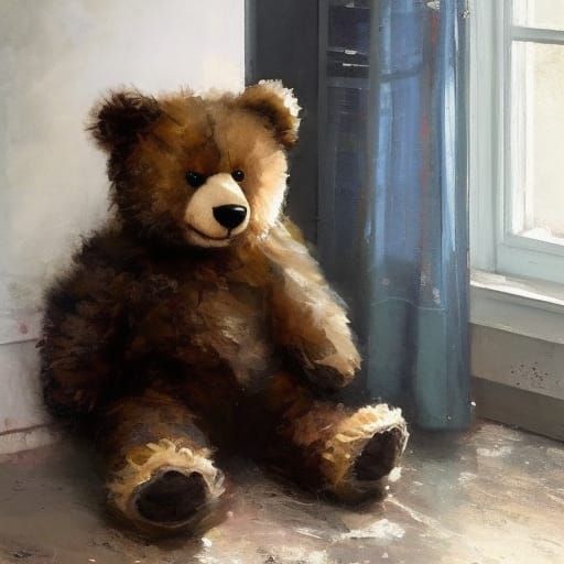 Cuddly Teddy Bear Waiting for a Hug