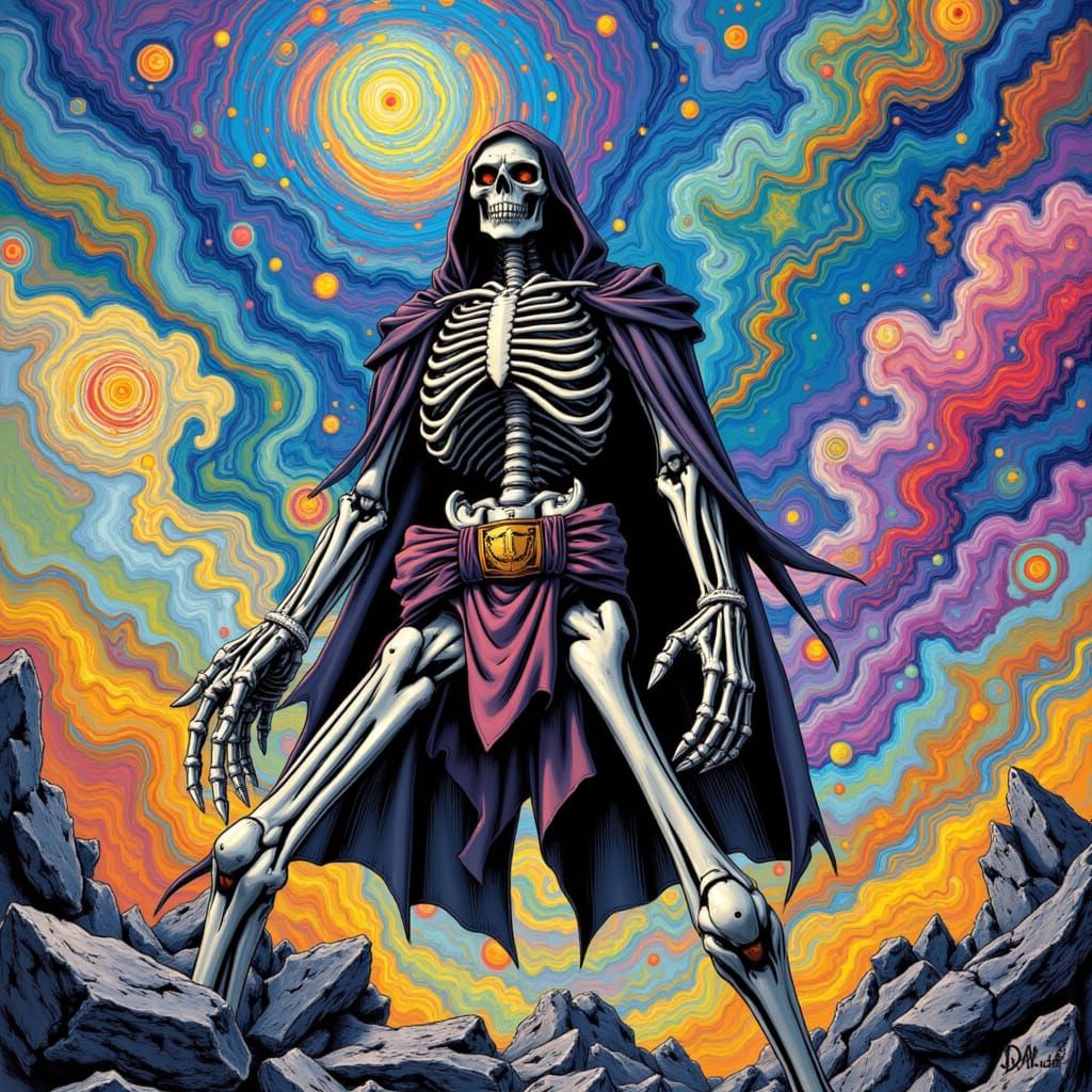 Skeletor in Fractured Renaissance Style