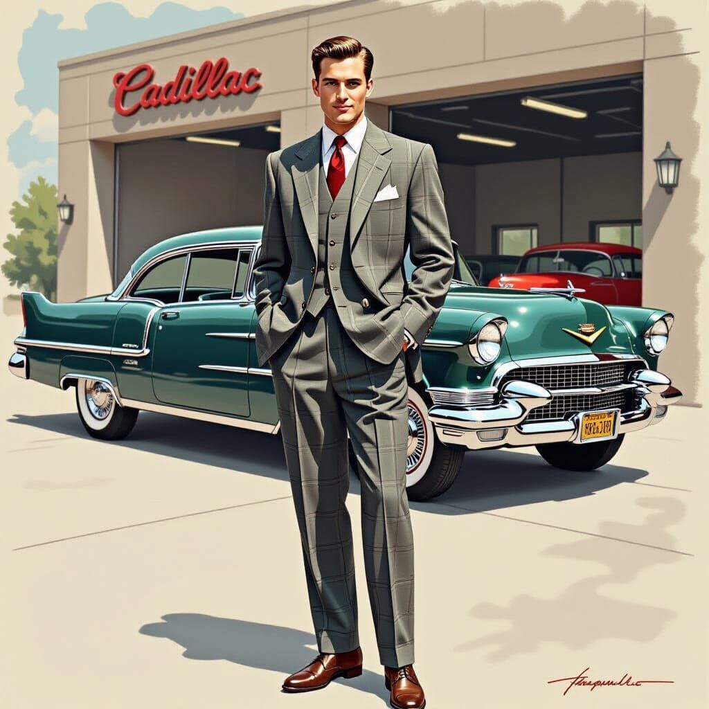 Advertising poster from the 50s