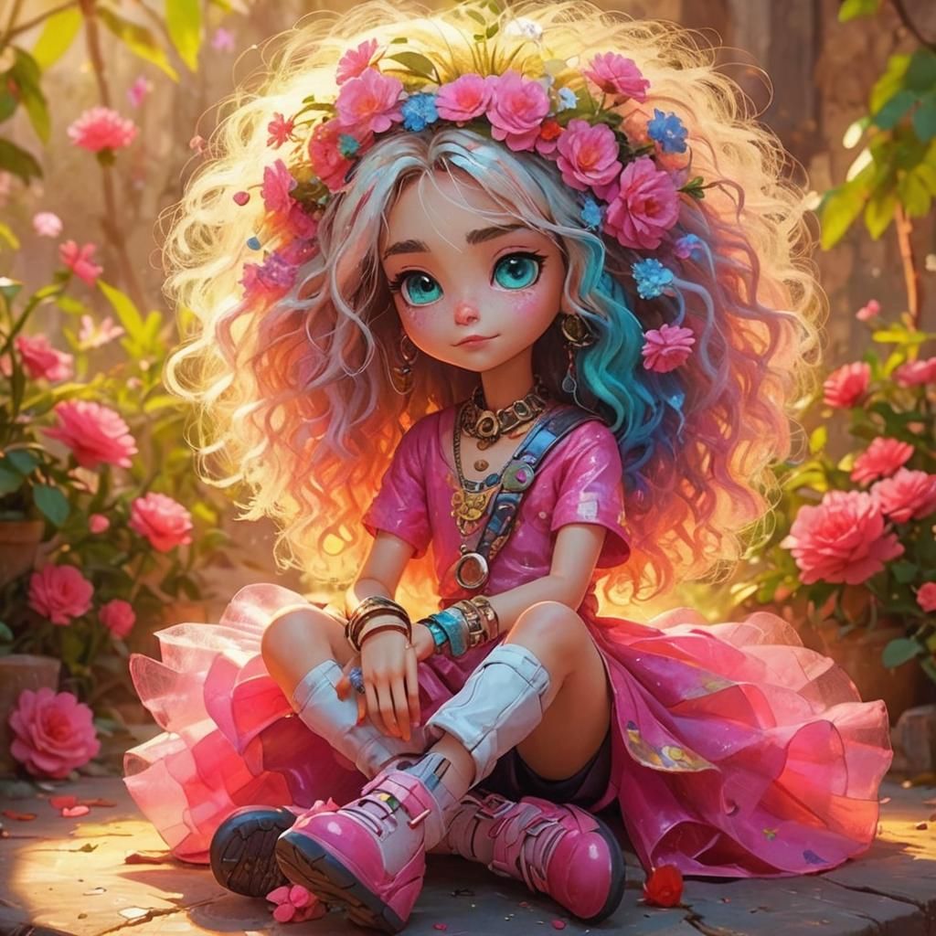 Girl on Roller Skates