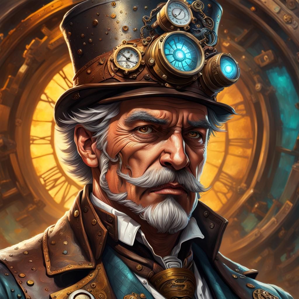 Intricate Steampunk Doctor Concept Art