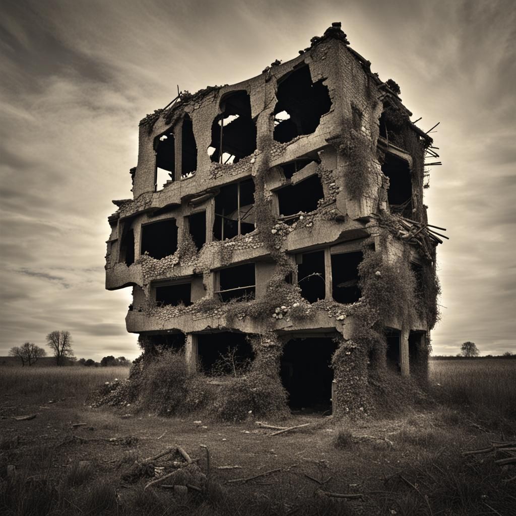 Decaying Organic Building Architecture