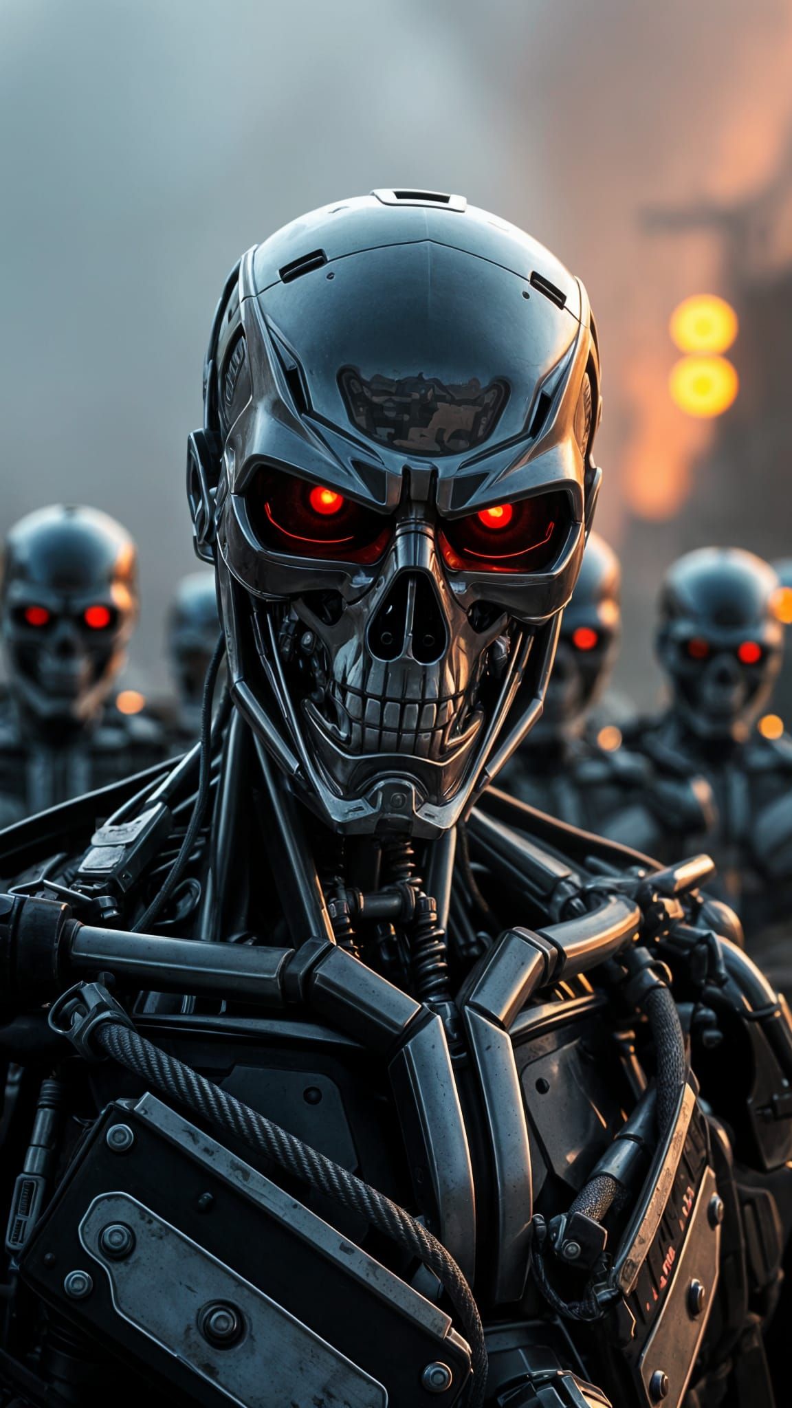 Metallic Terminator Leads Post-Apocalyptic Army