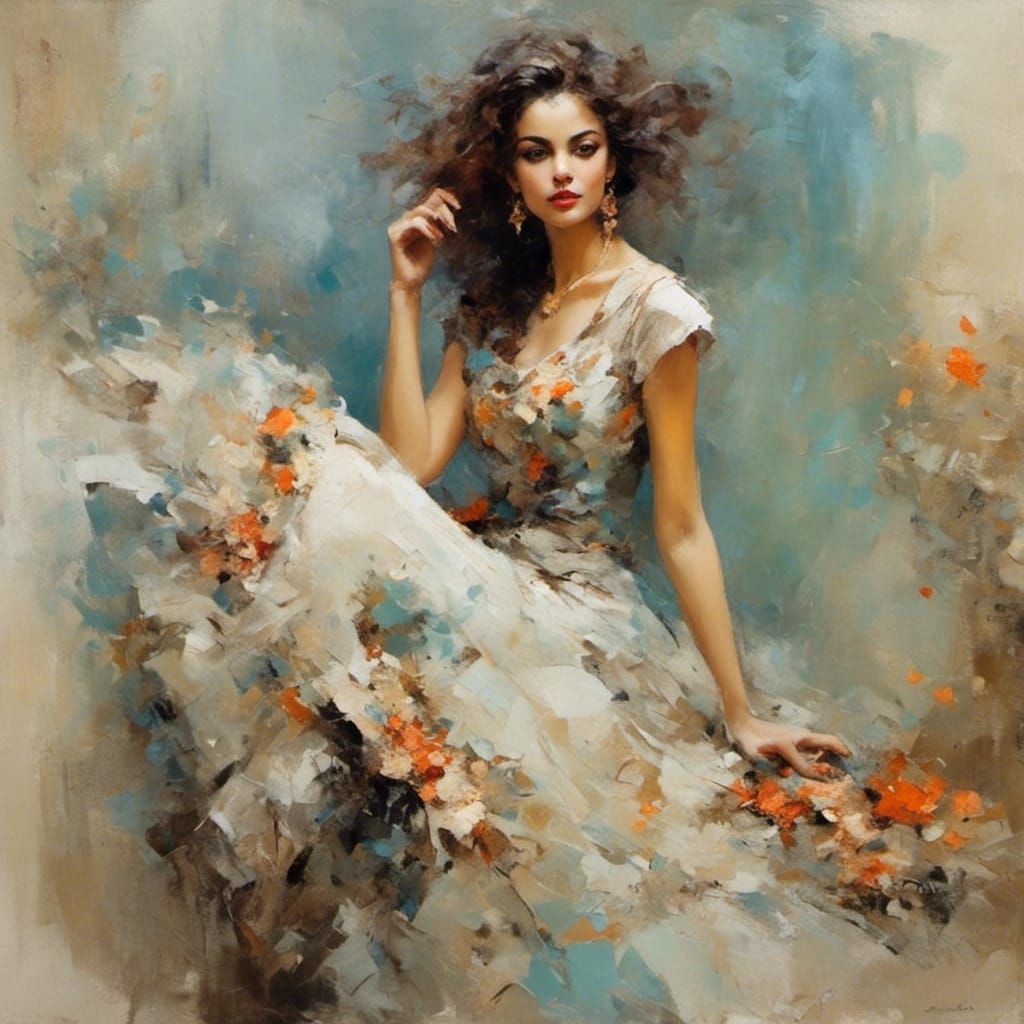 Elegant Frock in Fabulist Fantastism Style