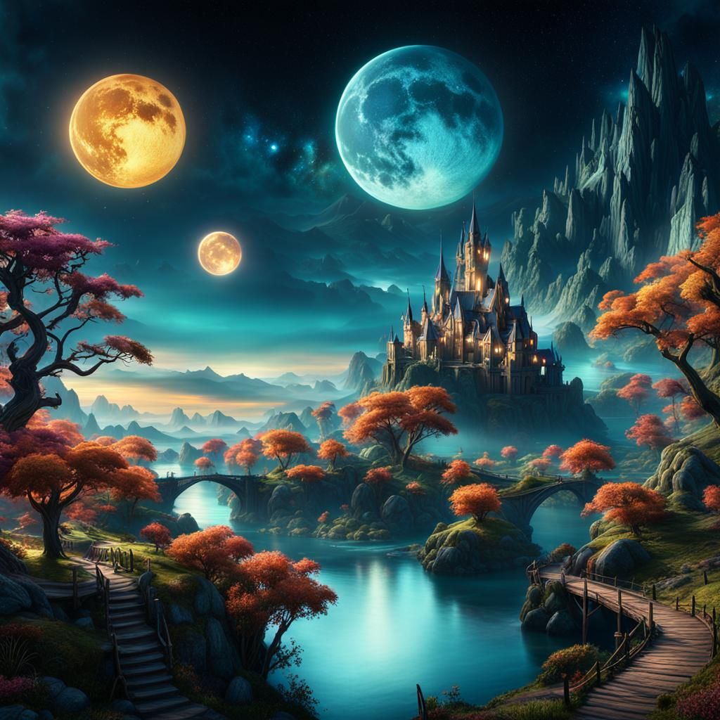 Enchanted Dreamscape: Fantasy Concept Art in Expressionist S...