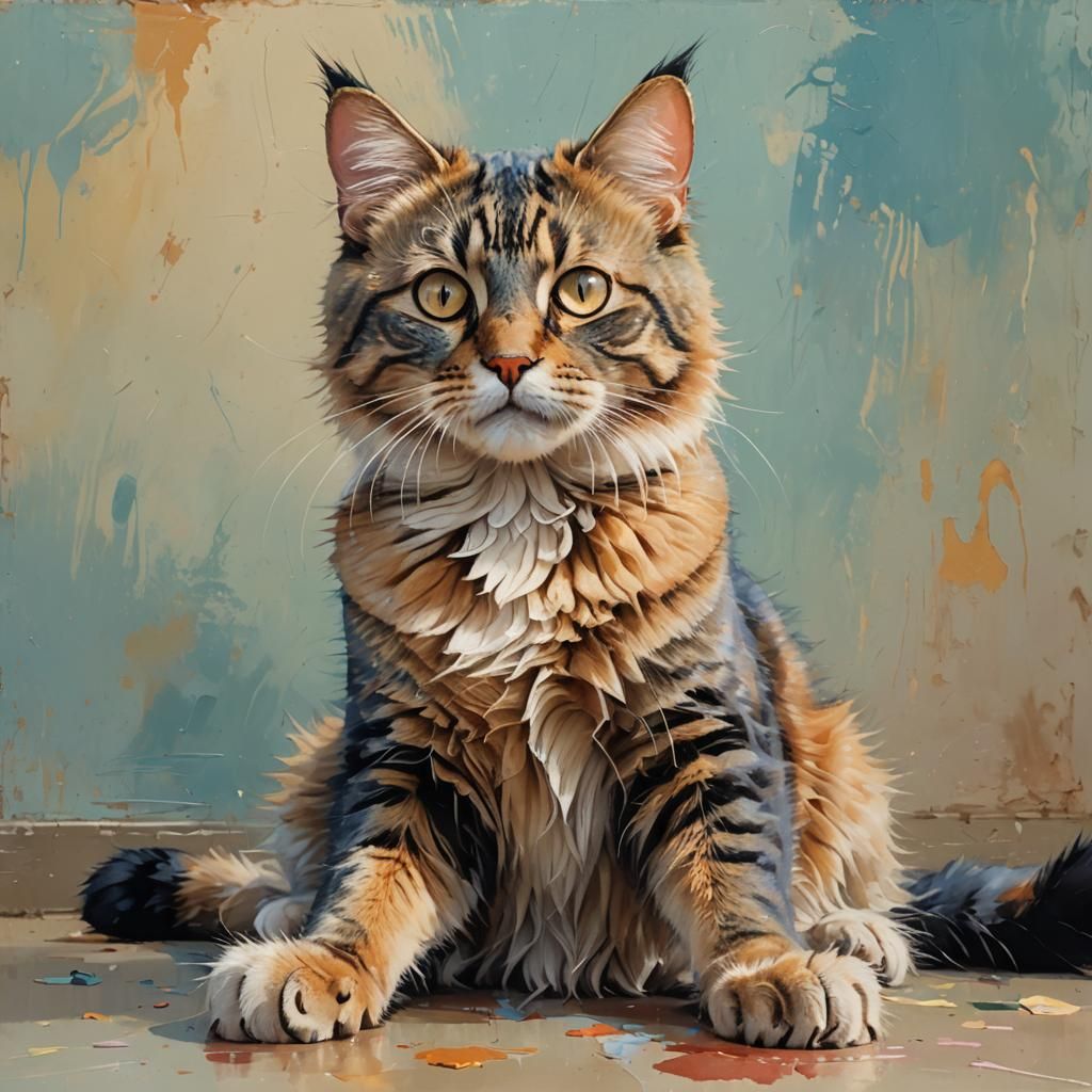 Cat sitting looking exasperated