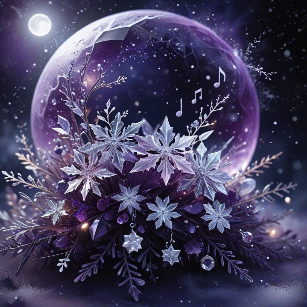 Enchanted Crystal Shines in Dreamy Watercolor Style