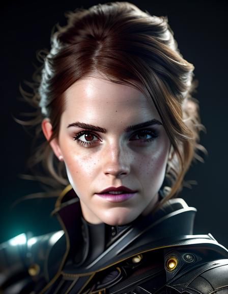 Emma Watson as Batgirl: Hyperdetailed Art