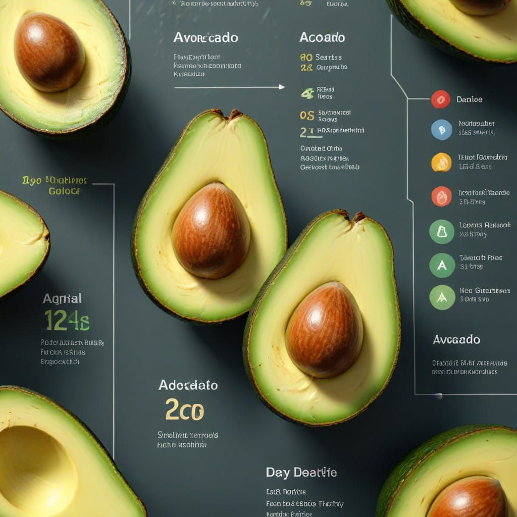 Nutritional Benefits of Avocado Infographic in Stunning Deta...