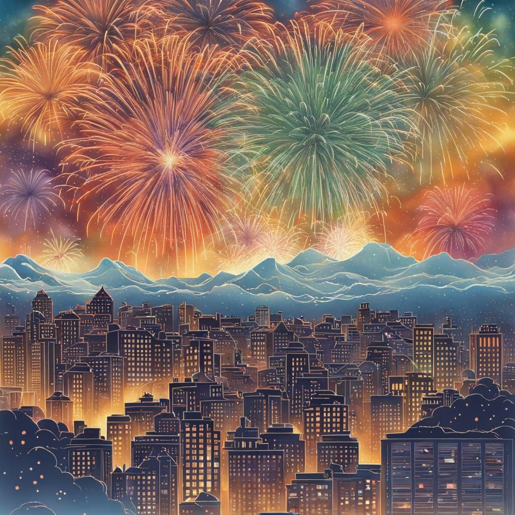 Spectacular New Year Fireworks Display 2026