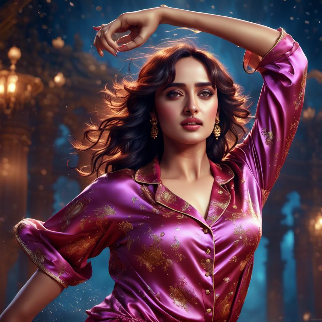 Fantasy Portrait of Indian Beauty in Detailed Matte Painting