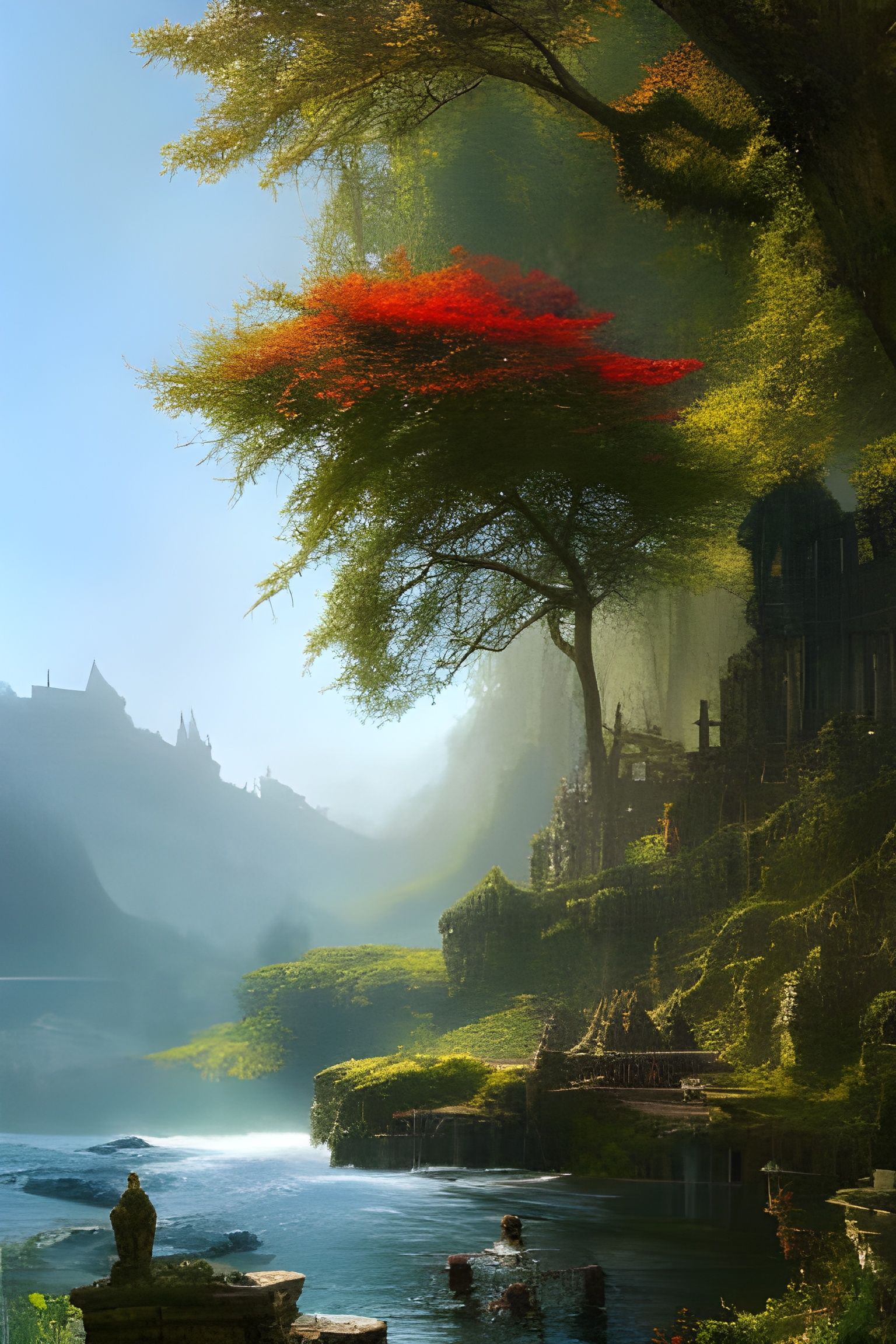 Salkats Feud - Bathing in the Lake Near the Ruins