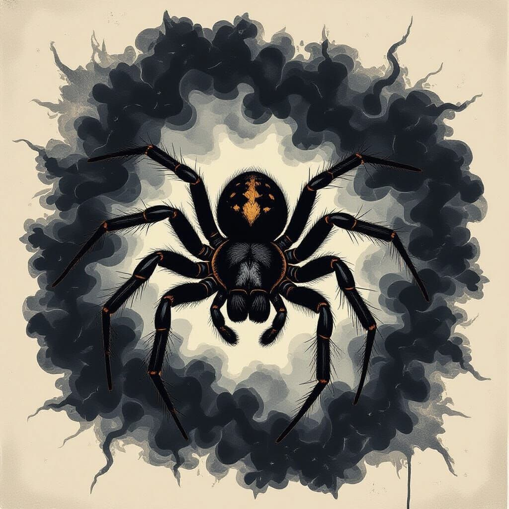 Abstract Rorschach Test: Spider Phobia Psychoanalysis