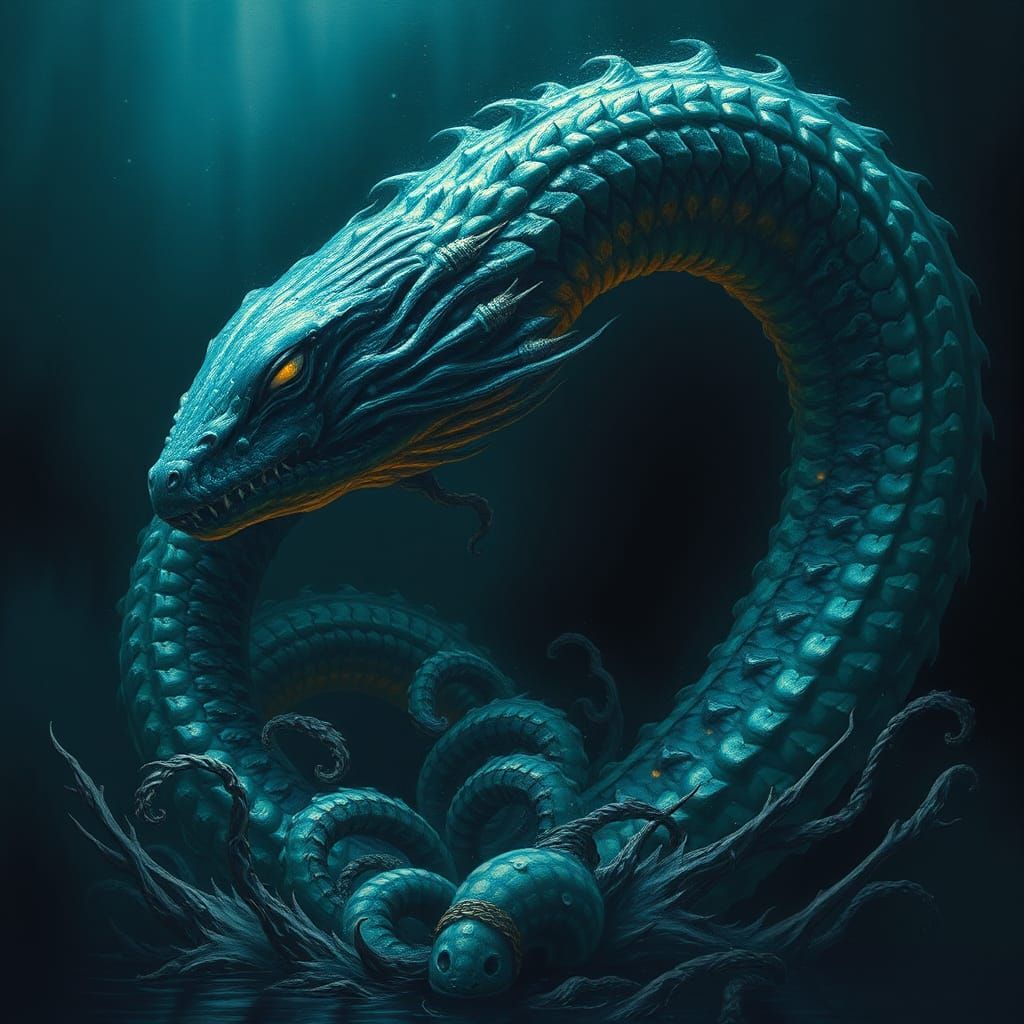 Bioluminescent Leviathan Emerges from the Abyss