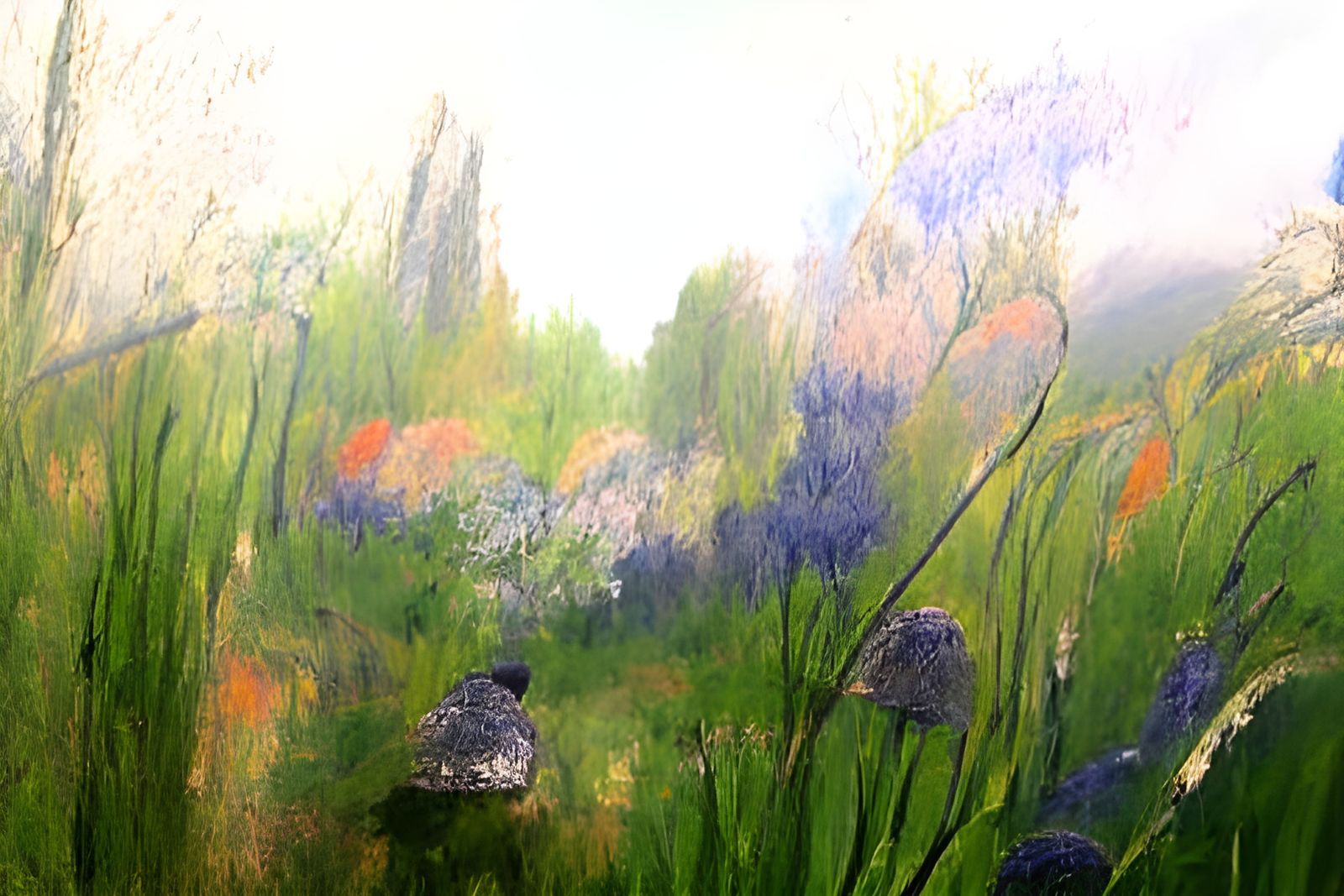 Impressionist Water Lilies in Monet's Style