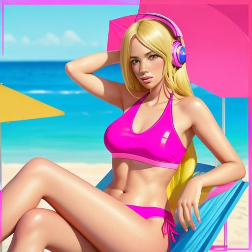 Vibrant Pop Art of Women Relaxing