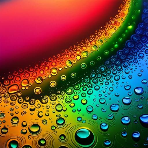 Magnificent Water Droplets in Storybook Realism