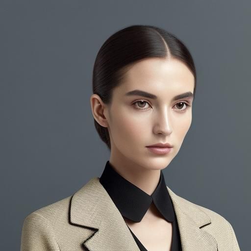 Italian-Inspired Women's Mafia Coat: Hyperrealistic Design