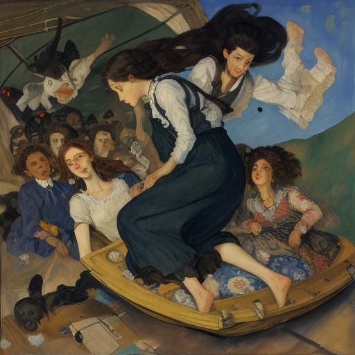 Dreamlike Toys in a Surreal Night: Evocative Art