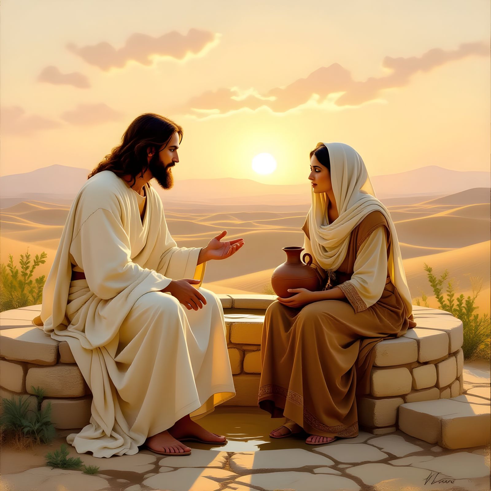 Jesus and Samaritan Woman at the Well