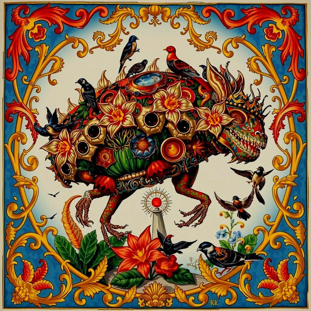 Sculpture of Reflected Glory in Art Deco Crystal Style