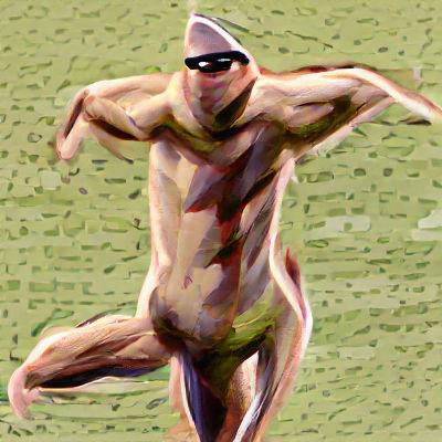 Nude Athletic Male Figure Study