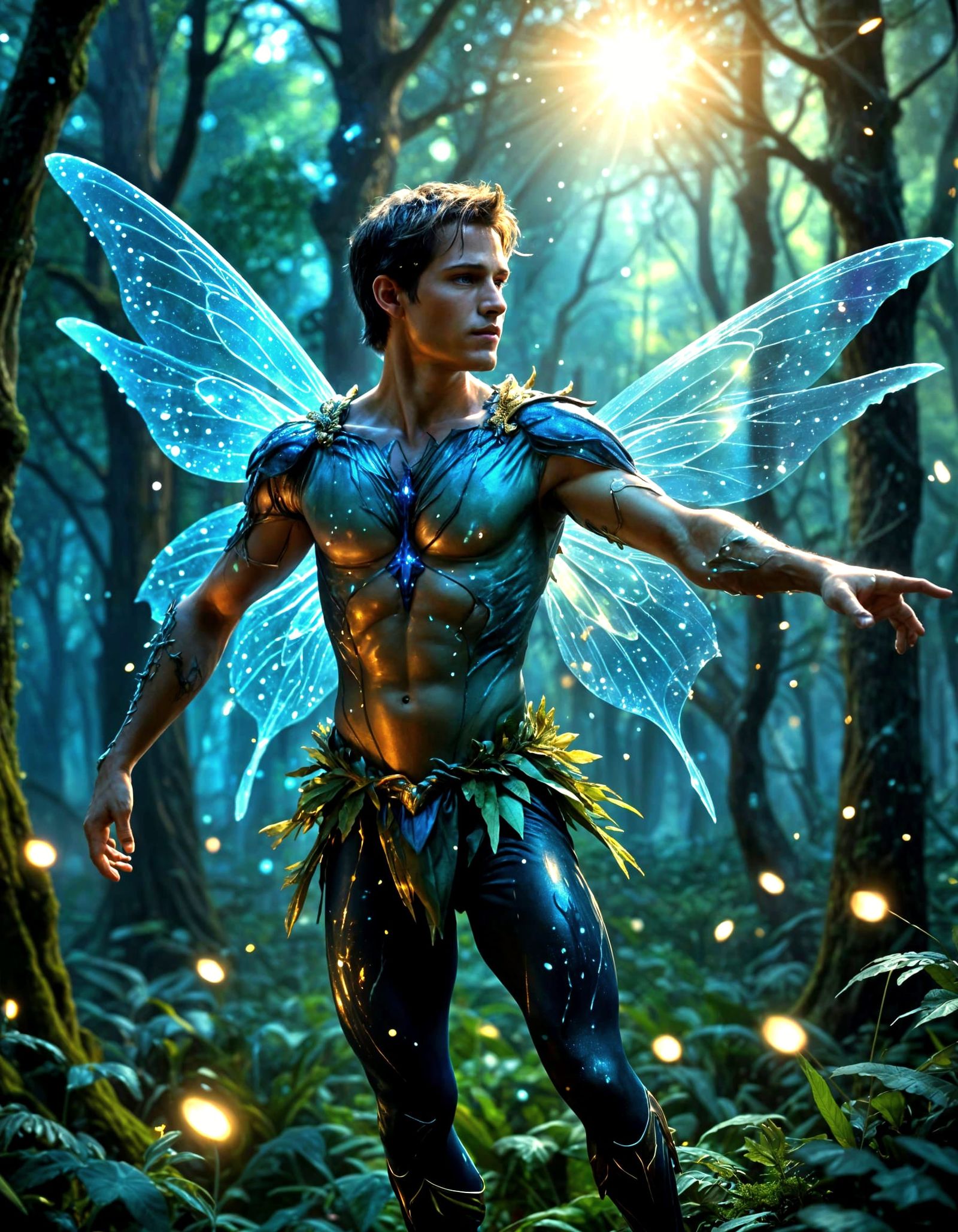 Celestial Warrior Fairy in Motion