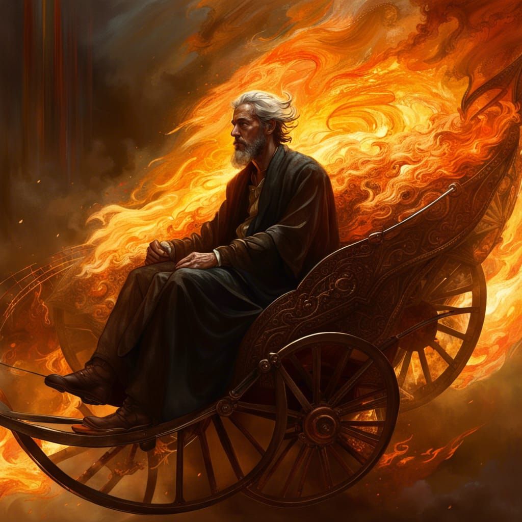 Elijah's Fiery Ascent to Heaven