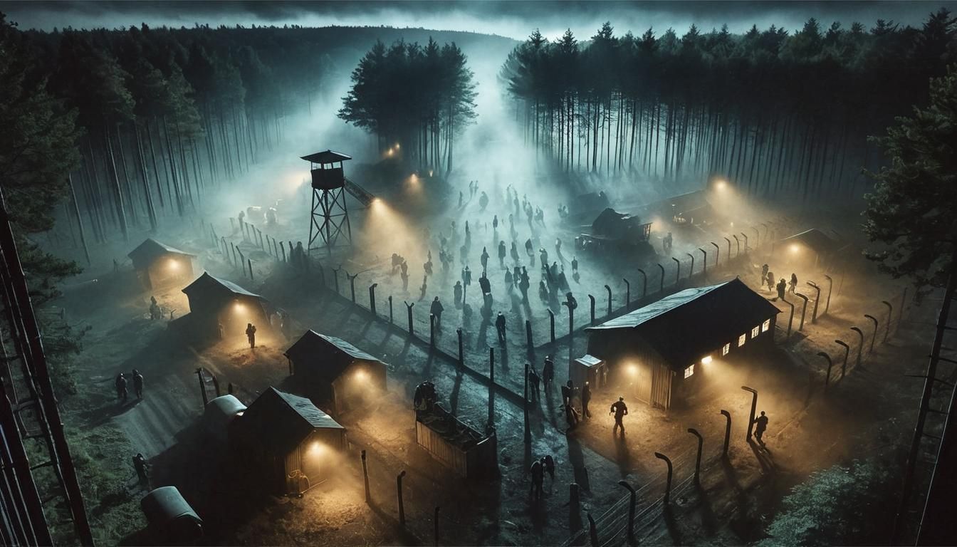 Over the Wire: Aerial View of WWII Prison Break