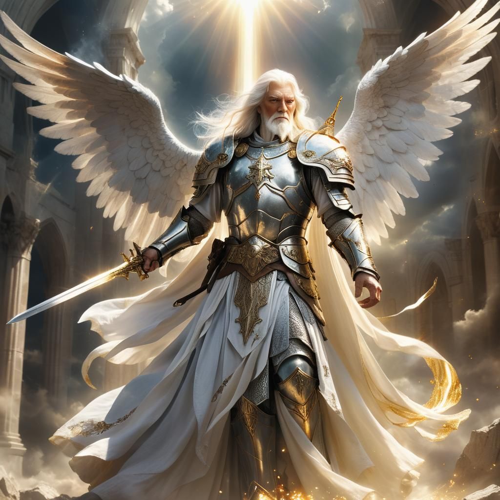 Majestic Archangel Michael Radiates Divine Power