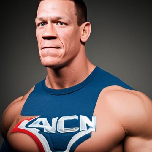 John Cena Portrait in Professional Photography Style