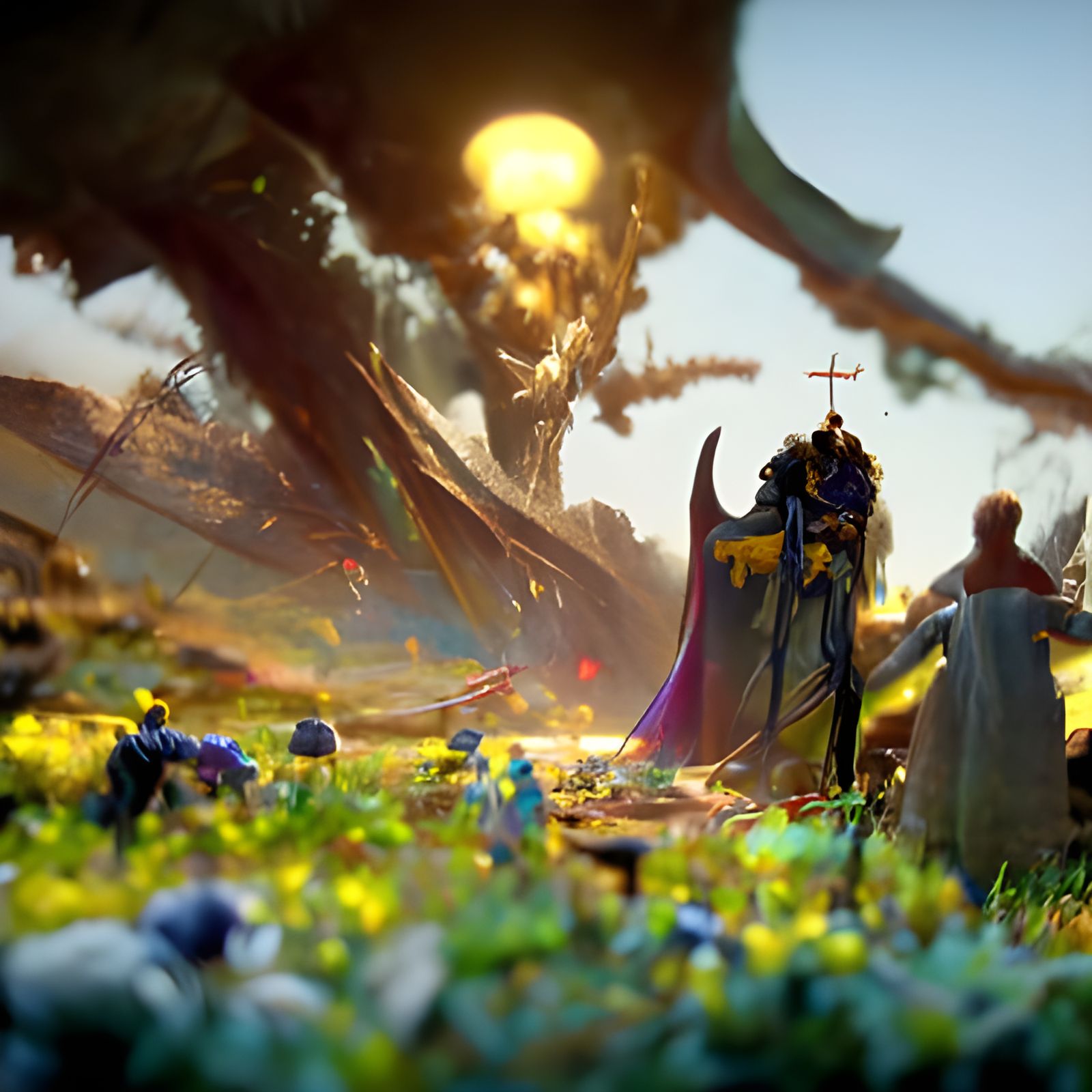 Epic Battle of Heaven and Hell: Detailed Concept Art