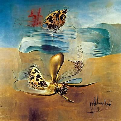 Surreal Deep Water Butterfly in Dreamlike Style