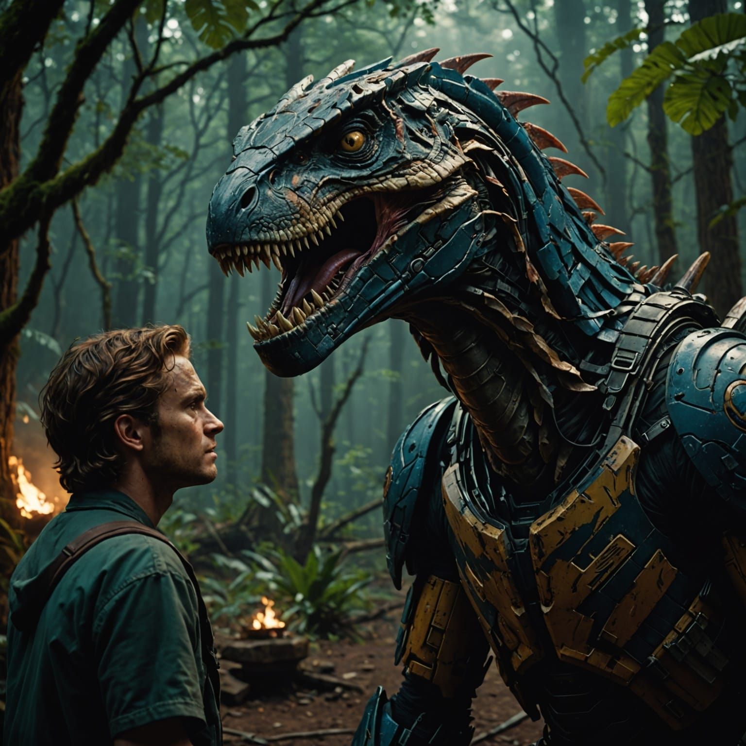 Cinematic Masterpiece Graffiti Art in Dramatic Style