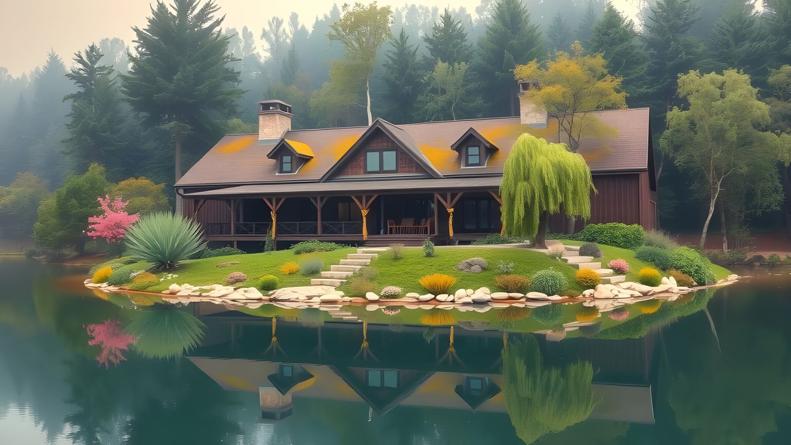 Serene Lakeside Sanctuary in Paradise